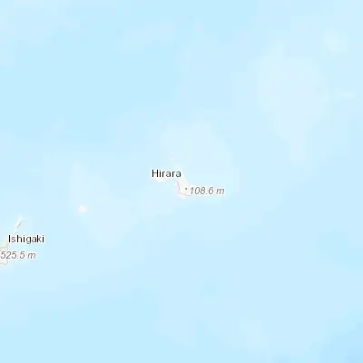 Map showing location of Hirara (24.803790, 125.302220)