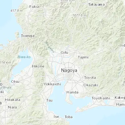 Map showing location of Ichinomiya (35.300000, 136.800000)