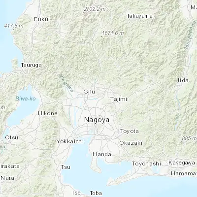 Map showing location of Inuyama (35.379950, 136.942950)