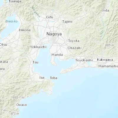 Map showing location of Ishiki (34.800000, 137.016670)