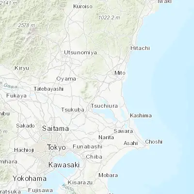 Map showing location of Ishioka (36.183330, 140.266670)