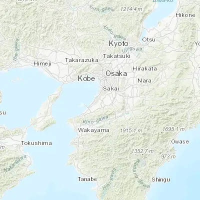 Map showing location of Izumi (34.483330, 135.433330)