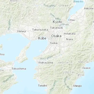 Map showing location of Izumiōtsu (34.500000, 135.400000)
