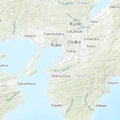Map showing location of Kaizuka (34.450000, 135.350000)