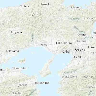 Map showing location of Kakogawa (34.750640, 134.869540)