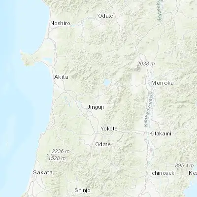 Map showing location of Kakunodatemachi (39.589260, 140.567240)