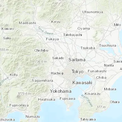 Map showing location of Kamifukuoka (35.872660, 139.513690)