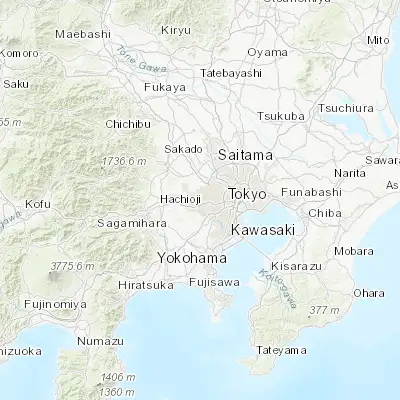 Map showing location of Kamirenjaku (35.694230, 139.554950)