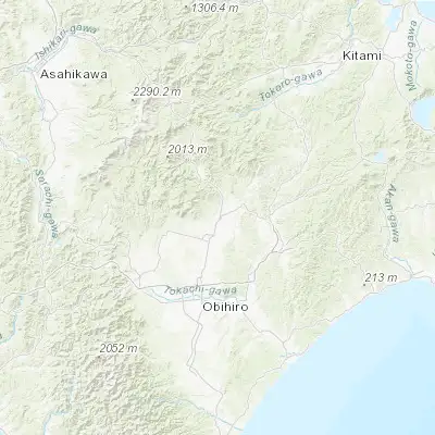 Map showing location of Kamishihoro (43.235100, 143.285240)