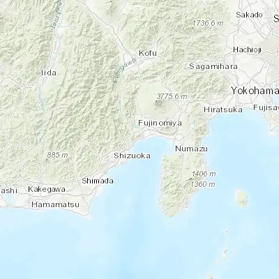 Map showing location of Kanbara (35.117380, 138.606870)