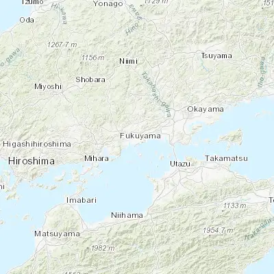 Map showing location of Kasaoka (34.505970, 133.503910)