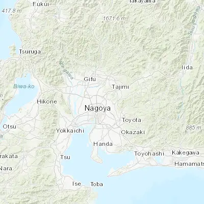 Map showing location of Kasugai (35.247620, 136.972290)