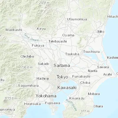 Map showing location of Kasukabe (35.983080, 139.749660)