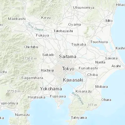Map showing location of Kawaguchi (35.805210, 139.710720)