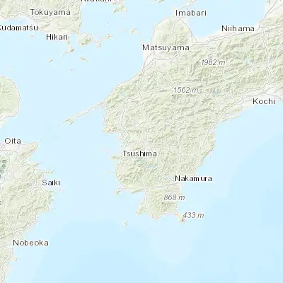 Map showing location of Kihoku-chō (33.255920, 132.683430)