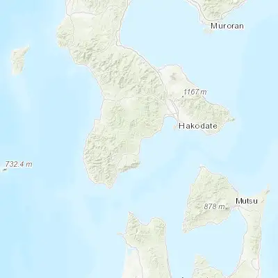 Map showing location of Kikonai (41.682830, 140.430320)