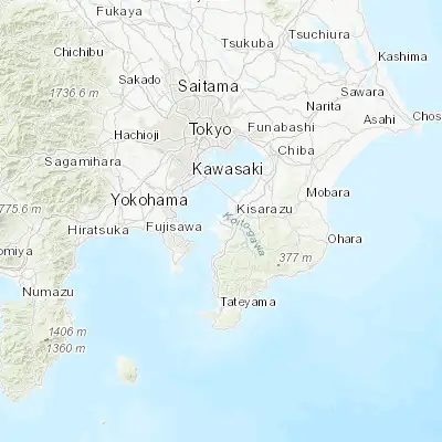 Map showing location of Kimitsu (35.350430, 139.870290)