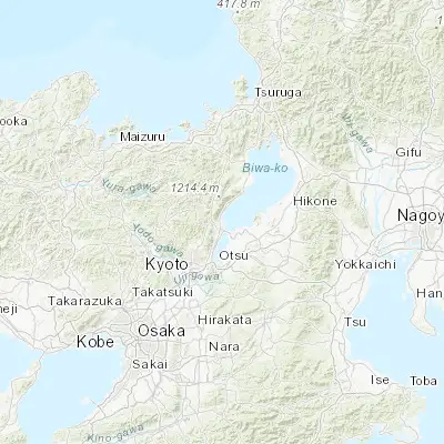 Map showing location of Kitahama (35.166670, 135.916670)