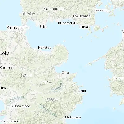 Map showing location of Kitsuki (33.419980, 131.618370)