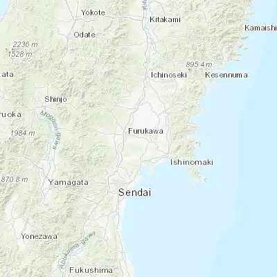 Map showing location of Kogota (38.550000, 141.050000)
