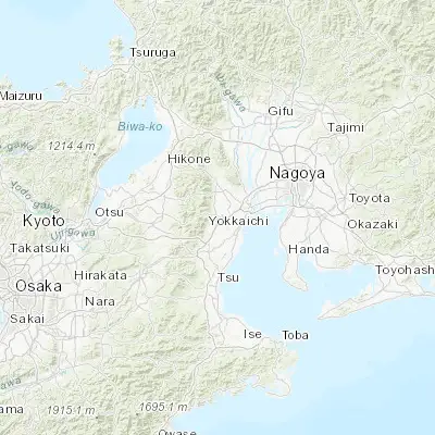Map showing location of Komono (35.000000, 136.516670)