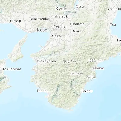 Map showing location of Kōya (34.212940, 135.622440)