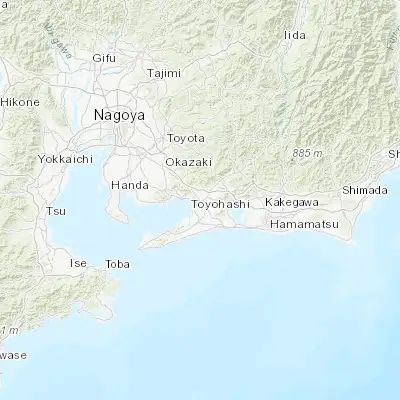 Map showing location of Kozakai-chō (34.800000, 137.358890)