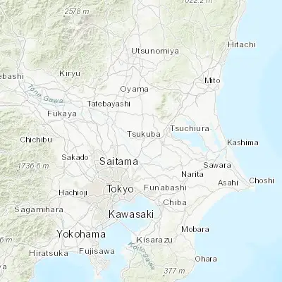 Map showing location of Mitsukaidō (36.016670, 139.983330)