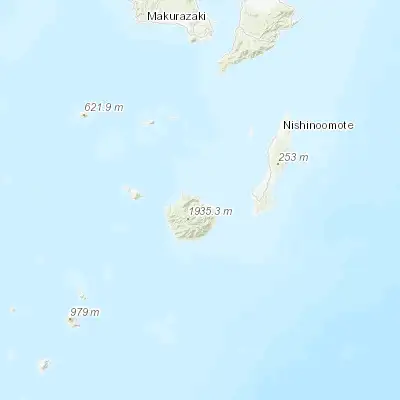 Map showing location of Miyanoura (30.426900, 130.571510)