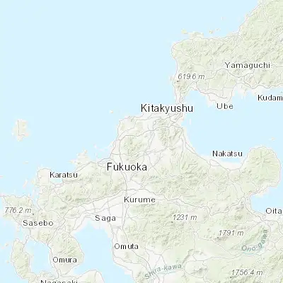 Map showing location of Miyata (33.708110, 130.652970)