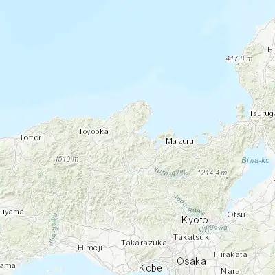 Map showing location of Miyazu (35.533330, 135.183330)