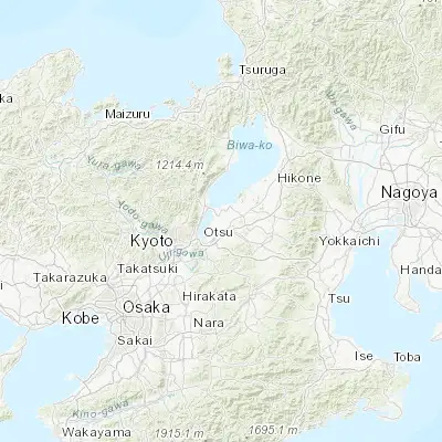 Map showing location of Moriyama (35.066670, 135.983330)