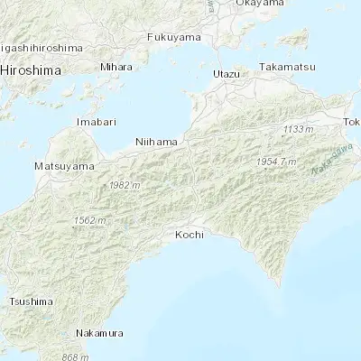 Map showing location of Motoyama (33.793990, 133.581050)