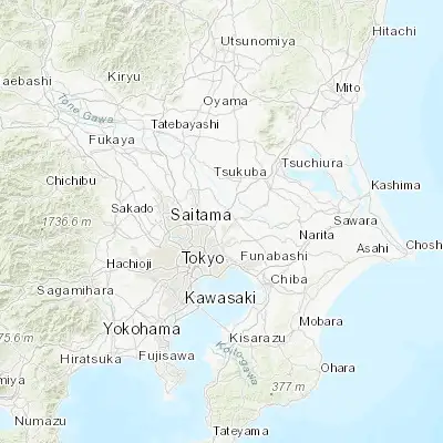 Map showing location of Nagareyama (35.856300, 139.902660)