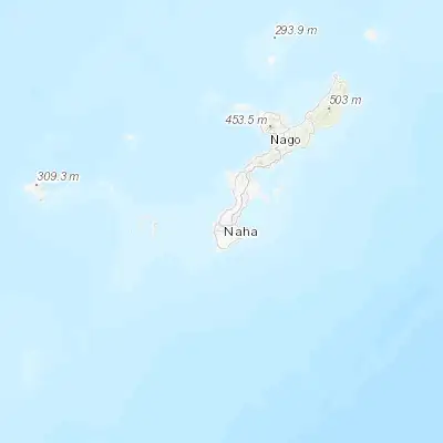 Map showing location of Naha (26.216670, 127.683330)