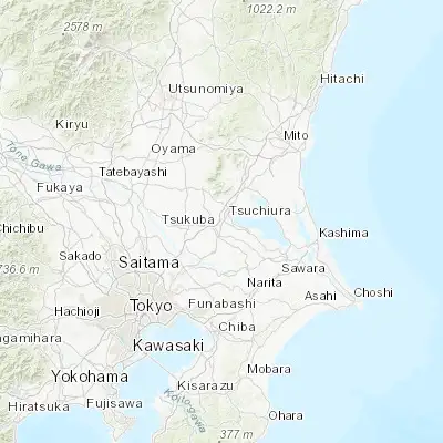 Map showing location of Naka (36.050000, 140.166670)