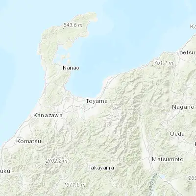 Map showing location of Namerikawa (36.759650, 137.362150)