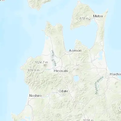 Map showing location of Namioka (40.710690, 140.590480)