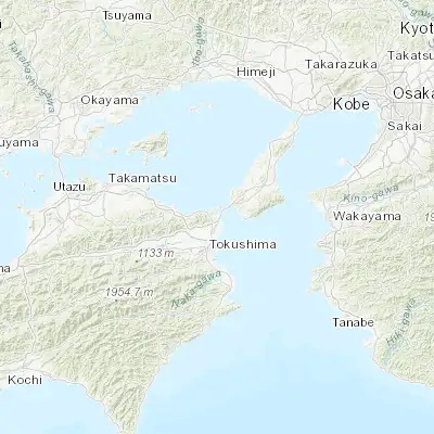 Map showing location of Narutochō-mitsuishi (34.199330, 134.609320)