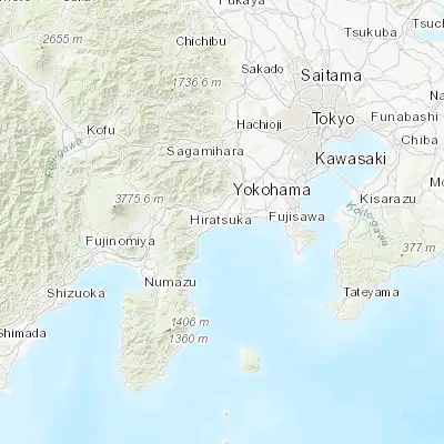 Map showing location of Ninomiya (35.301500, 139.255810)
