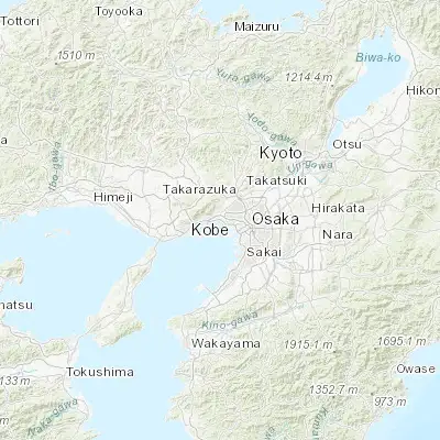 Map showing location of Nishinomiya-hama (34.715620, 135.331990)