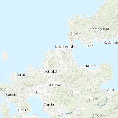 Map showing location of Nōgata (33.740510, 130.722630)