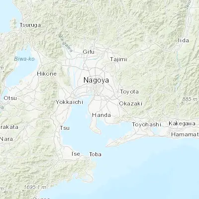 Map showing location of Ōbu (35.017560, 136.949470)