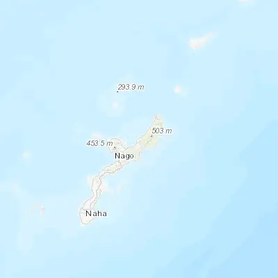 Map showing location of Ōgimi (26.701190, 128.117310)
