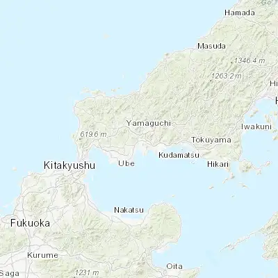 Map showing location of Ogōri-shimogō (34.100000, 131.400000)