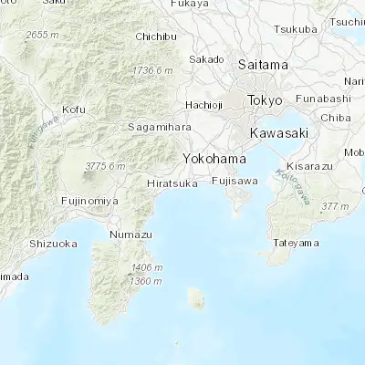 Map showing location of Ōiso (35.315580, 139.316250)