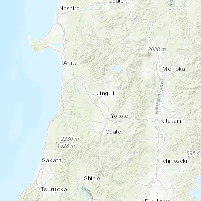 Map showing location of Ōmagari (39.450000, 140.483330)