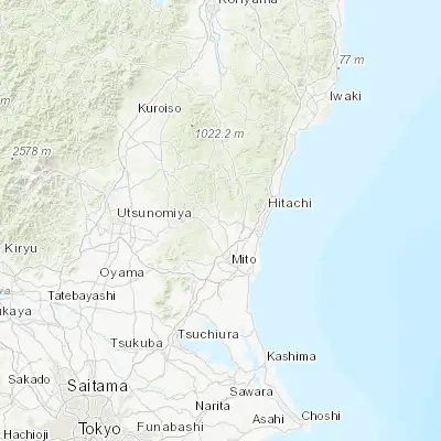 Map showing location of Ōmiya (36.550000, 140.416670)