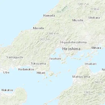 Map showing location of Ōno-hara (34.283330, 132.266670)