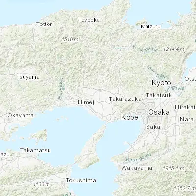 Map showing location of Ono (34.850000, 134.933330)